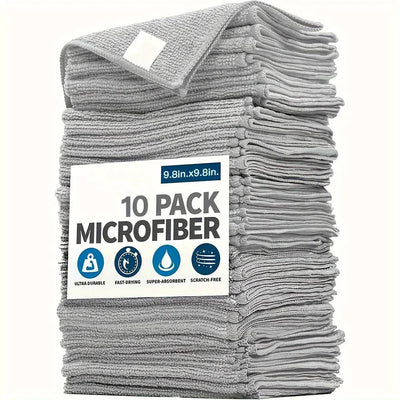 Ultra-Fine Fiber Light Gray Kitchen Towel Set - 5/10/20 pcs