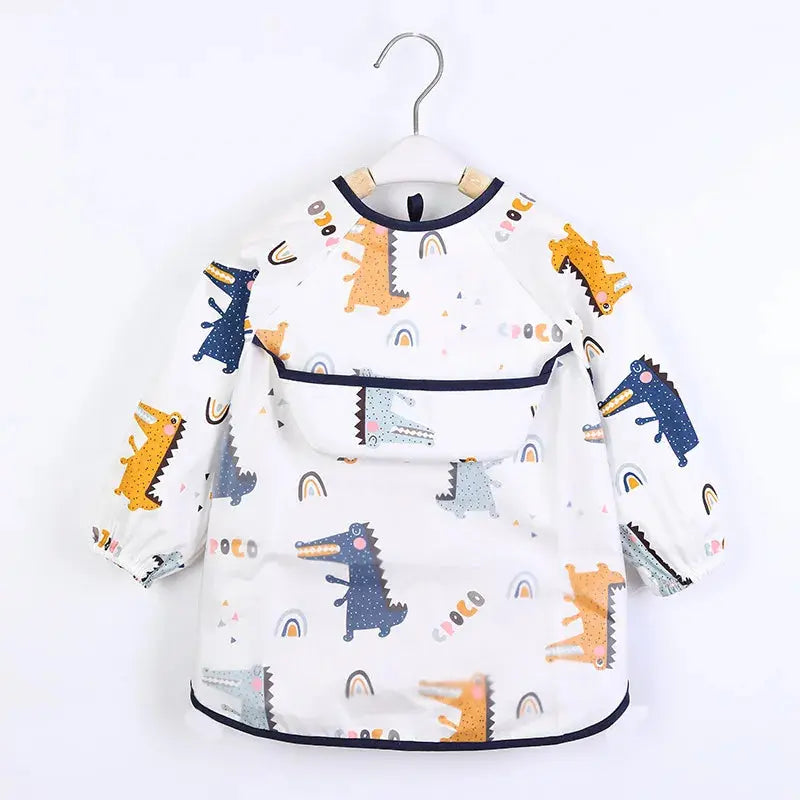 Bavoir imperméable à manches longues premium pour enfants