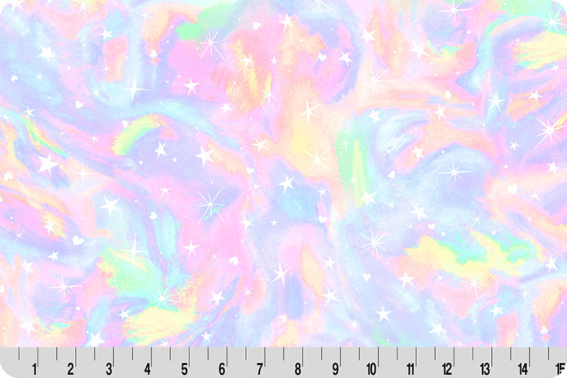 Tela de Cuddle Nube Unicornio Splash por Yarda