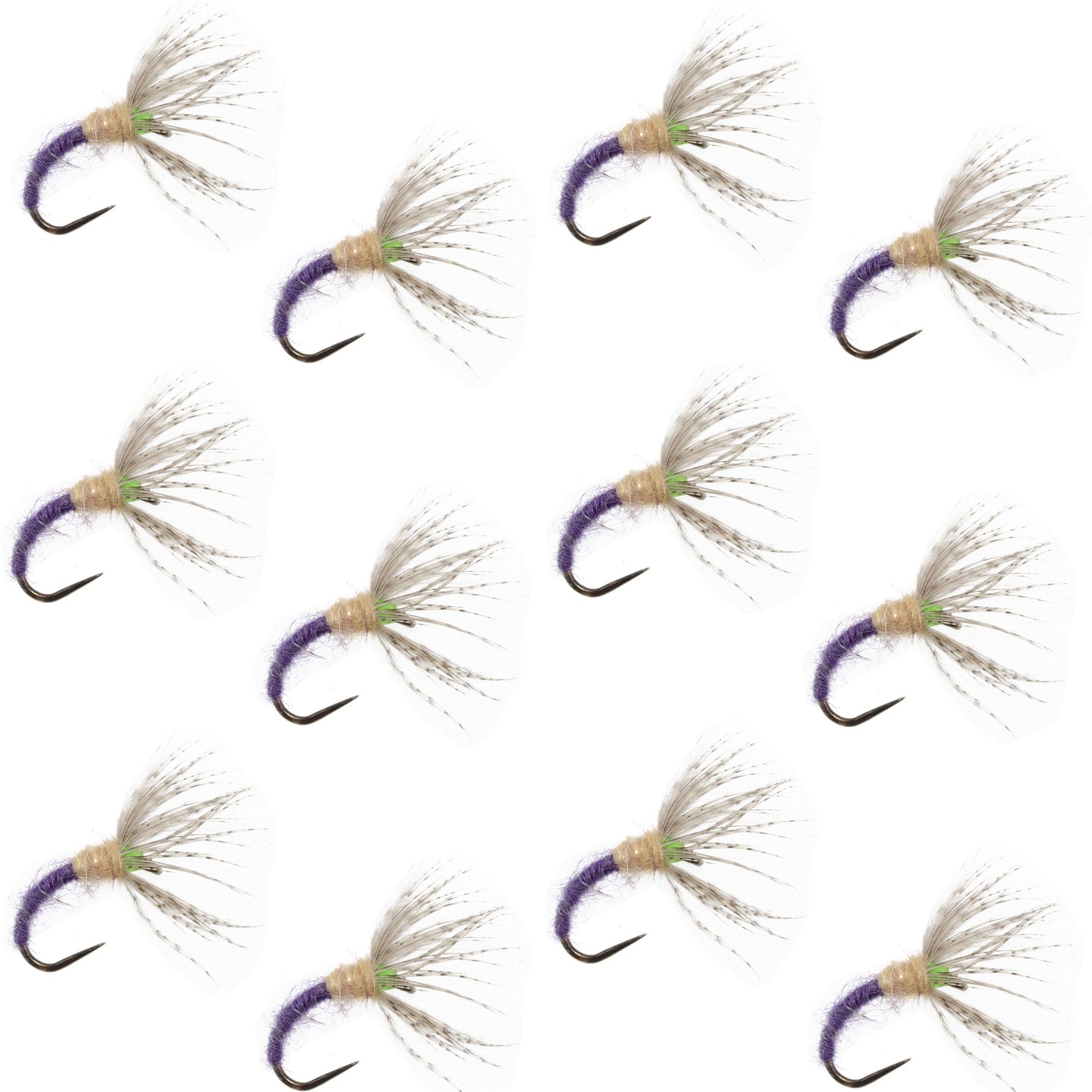 Premium Grave Digger Sakasa Kebari - 12 Size 14 Tenkara Flies - Korvel