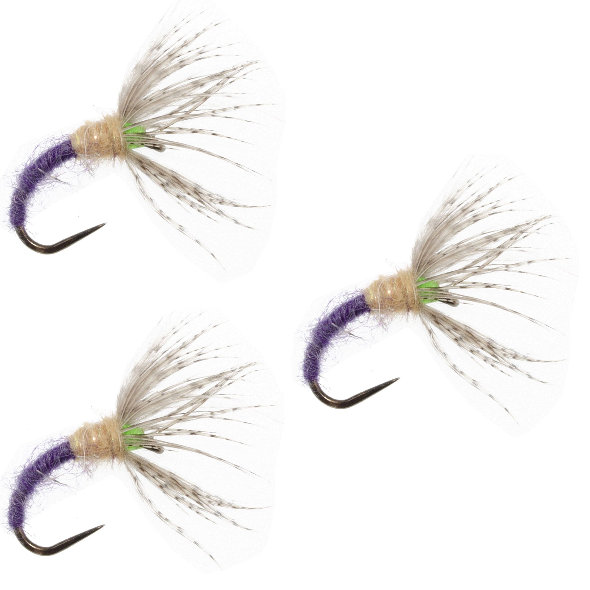 3-Pack Sakasa Kebari Grave Digger Tenkara Flies - Size 14 - Korvel