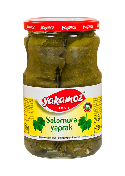 Yakamoz Grape Leaves 650 g (22.9 oz) – Tender Vine Leaves in Brine - Korvel