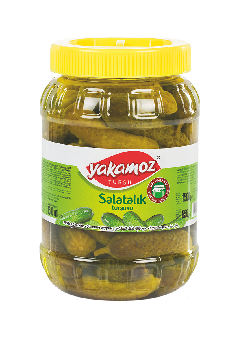 Yakamoz Çubuk Pickle 1,600 g (56.4 oz) – Crisp Turkish Pickled Cucumbers - Korvel