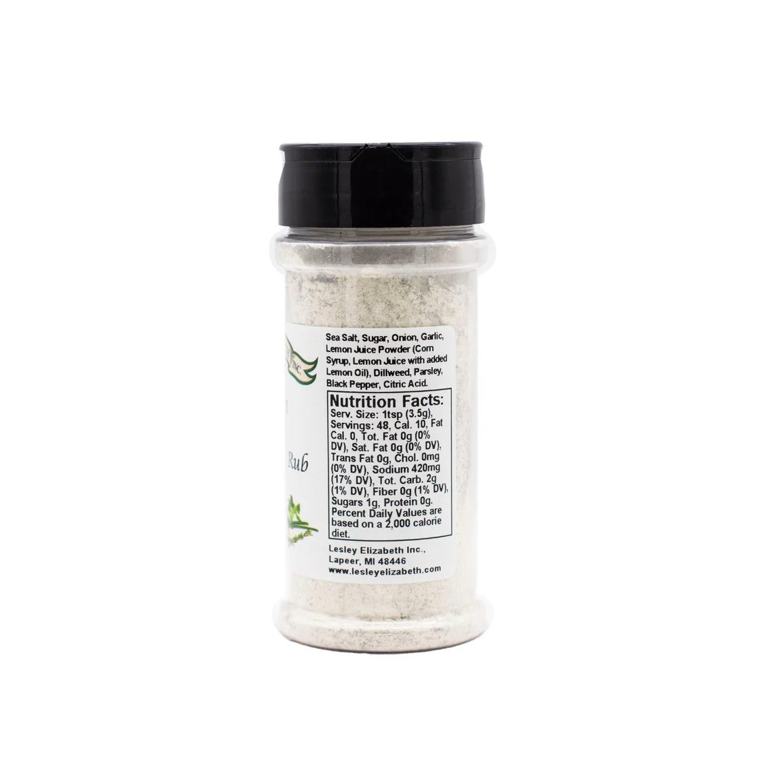 Lesley Elizabeth Salmon Seasoning & Rub, 250mL