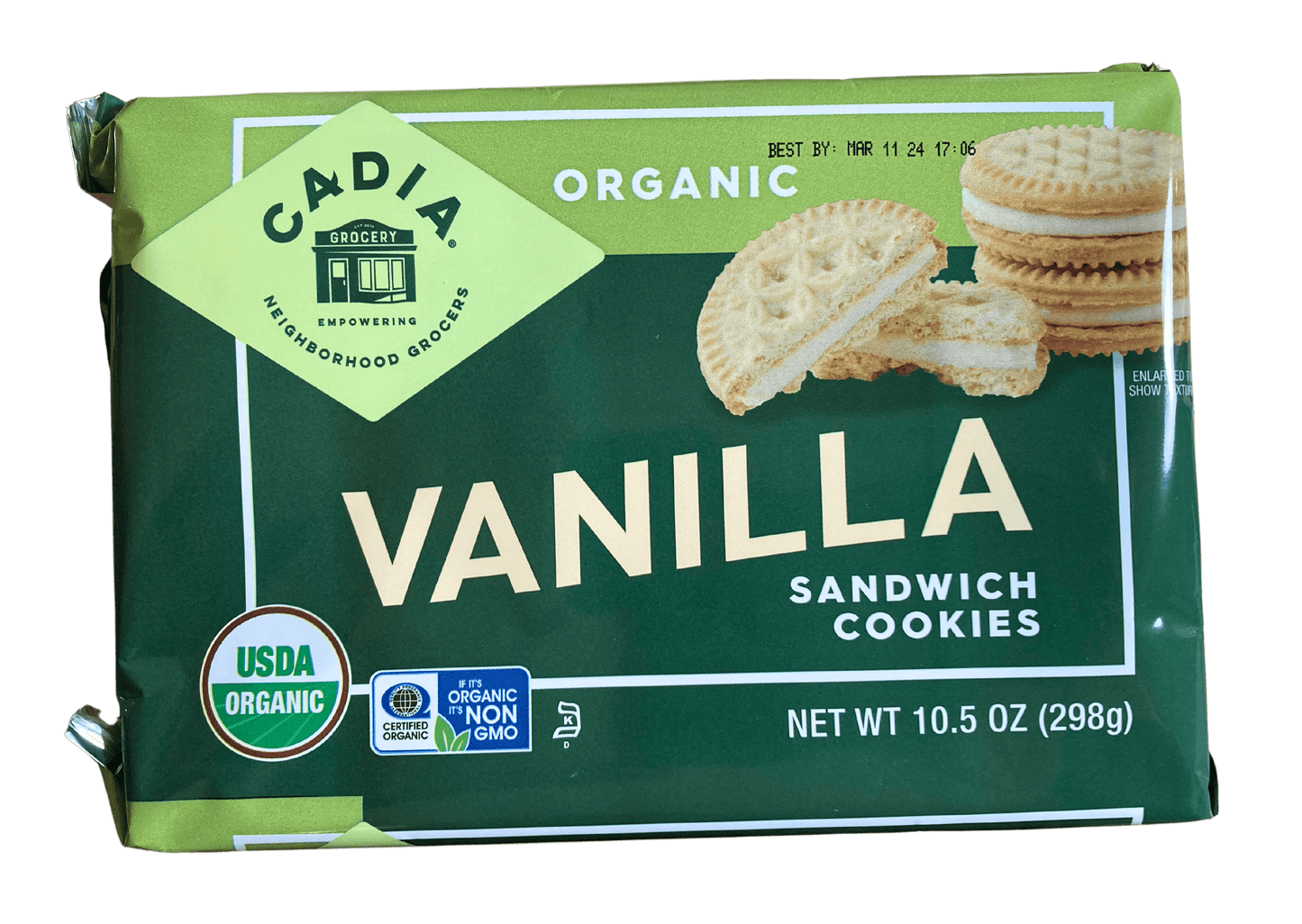 Organic Sandwich Cookies by Cadia