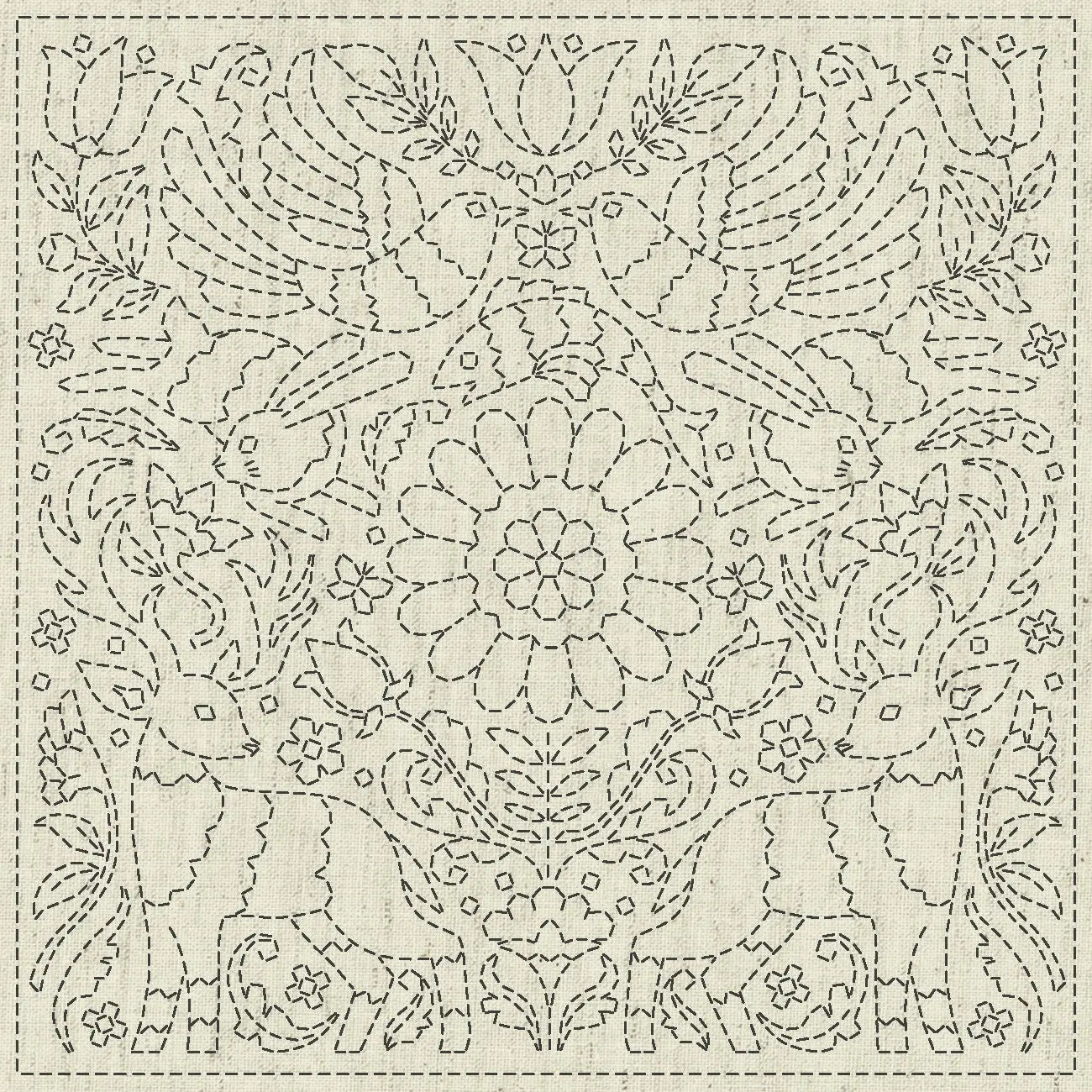 Sashiko Cloth Good News - Premium Crafting Fabric
