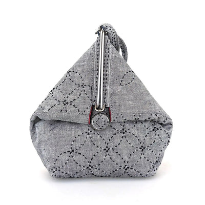 Sashiko Slide Clasp Purse Half Kit - Black