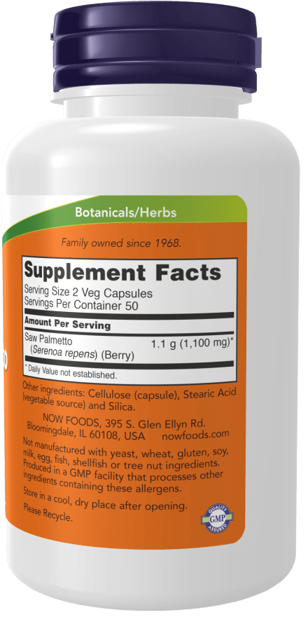 Saw Palmetto Berries – Traditional Herbal Supplement | NOW® Foods