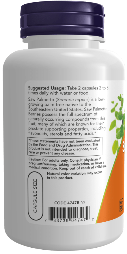 Saw Palmetto Berries – Traditional Herbal Supplement | NOW® Foods