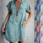 Elvira Zip-Up Denim Dress