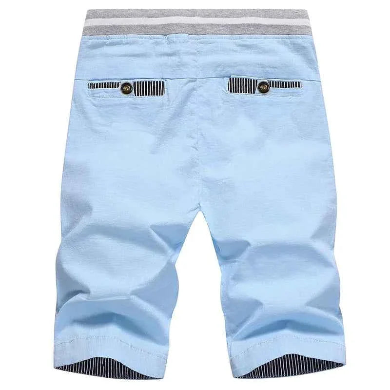Shorts de Jogging Décontractés en Coton et Lin pour Hommes 4XL