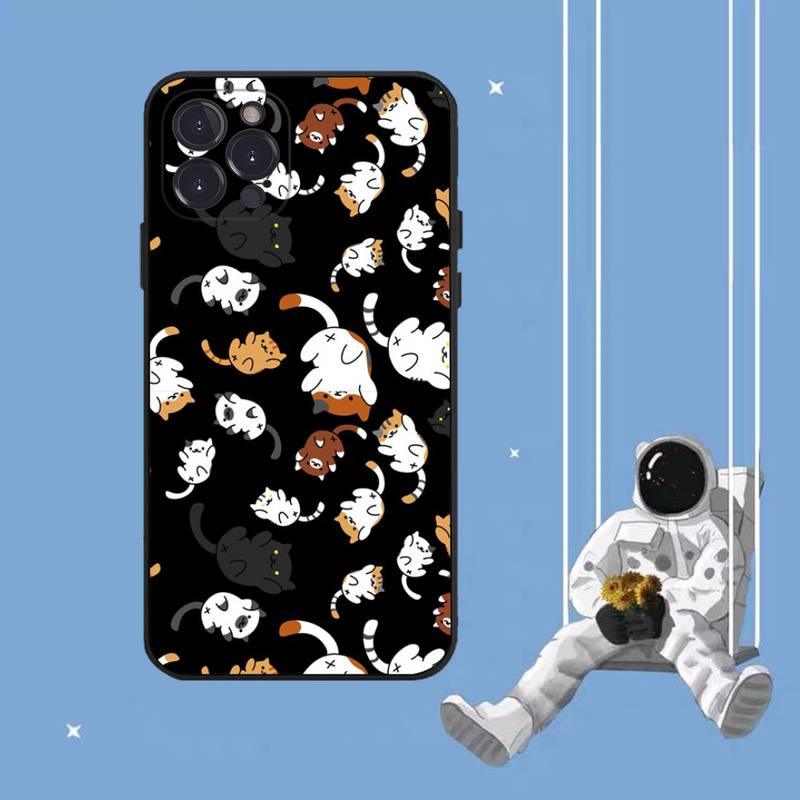 Cat Art Phone Case for iPhone - Clear Protective Cover