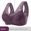 Breathable Lace Front-Zip Sports Bra S-6XL