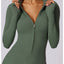 Premium Long Sleeved Yoga Jumpsuit with Zipper