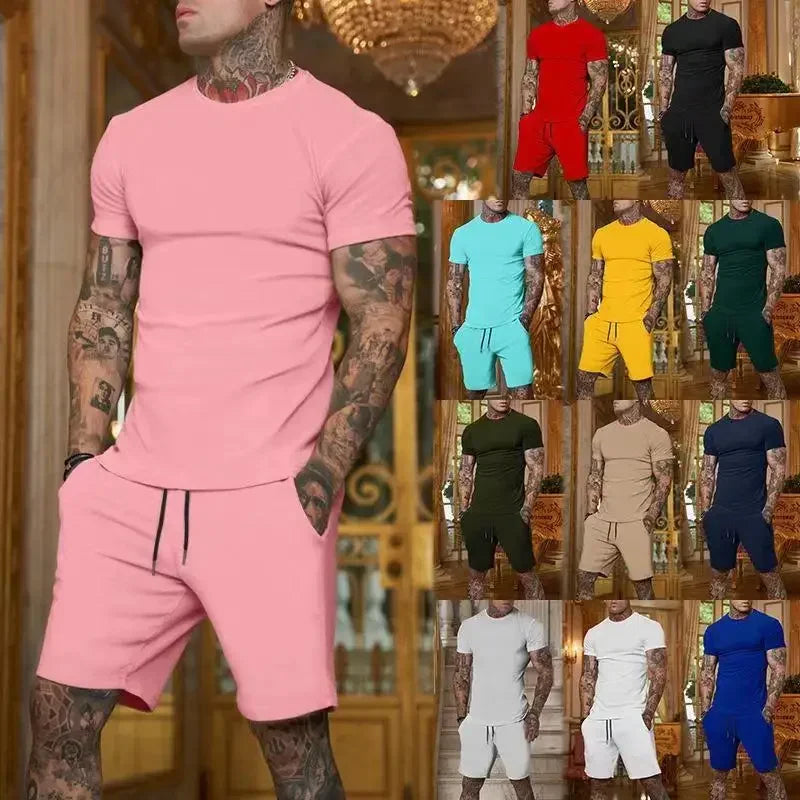 Conjunto de Ropa Deportiva Transpirable para Hombre en Verano