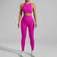 Seamless Ribbed High Waisted Yoga Set