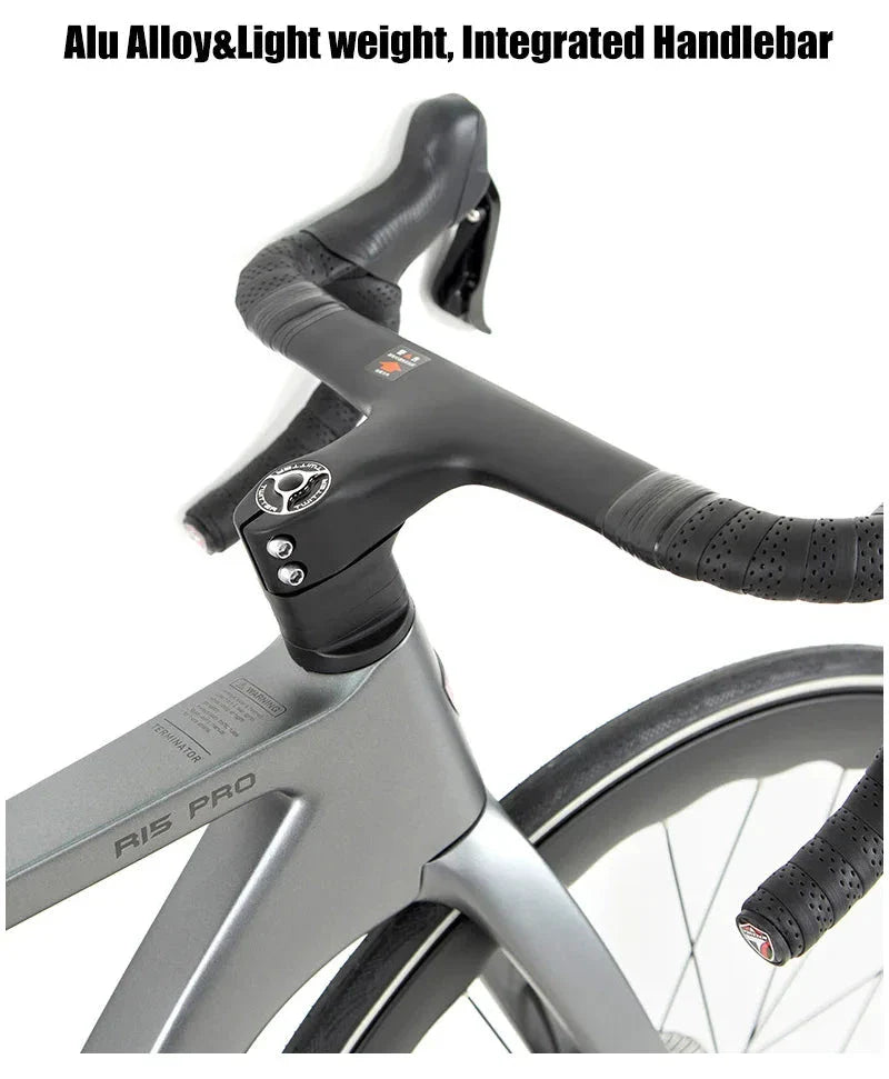 Bicyclette de route en carbone TWITTER R15pro - Vélo disc hydraulique pour hommes