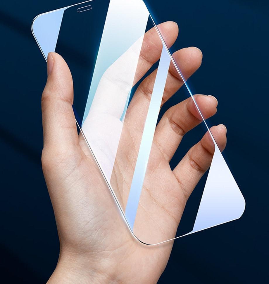 Protector de Pantalla de Vidrio Templado de Cubierta Completa de 4 Piezas para iPhone