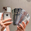 Coque de portefeuille transparente pour iPhone