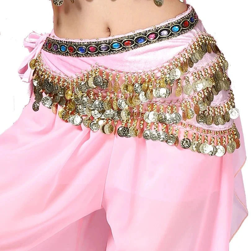 Vila&Yomi Premium Belly Dance Belt with Crystal Accents