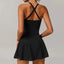Robe de tennis EcoSport Femme à col en V avec soutien-gorge et shorts