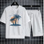 Men's Waffle Summer Casual Tracksuit Set