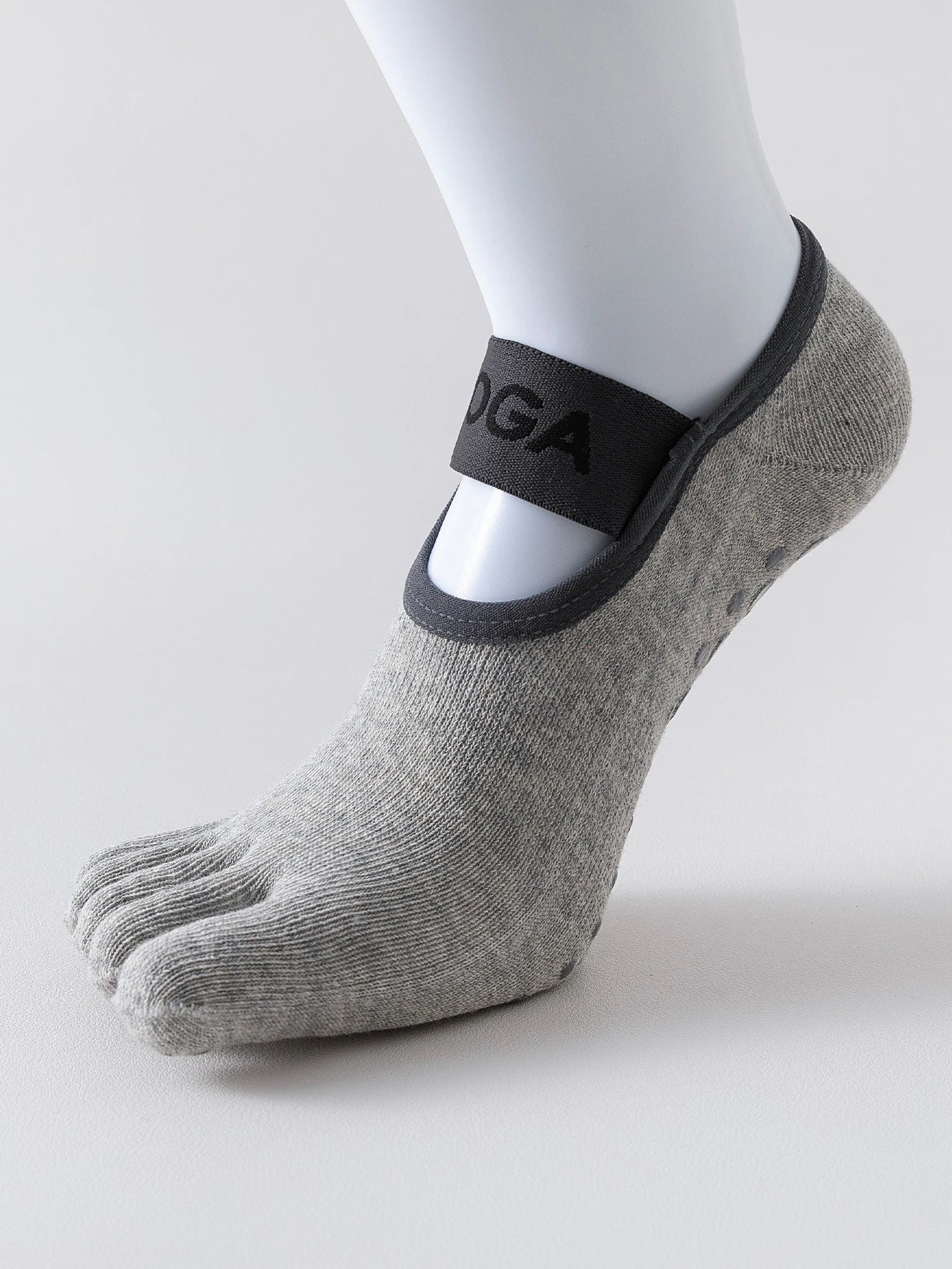 Chaussettes de yoga anti-dérapantes à cinq doigts pour femmes