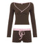 Casual Color-Block 2-Piece Set for Women