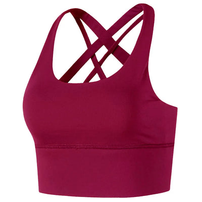 Soutien-gorge de sport femme haute performance avec fermeture au dos