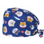 Gorros Quirúrgicos con Estampado de Osito para Cabello Largo