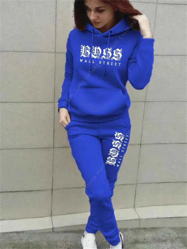 Ensemble de sweat à capuche et pantalon de survêtement de luxe pour femmes