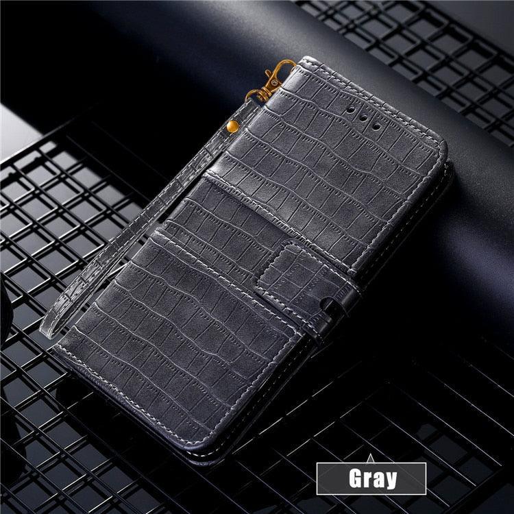 Luxury Pattern Flip Case for iPhone - Premium Leather Wallet Protection