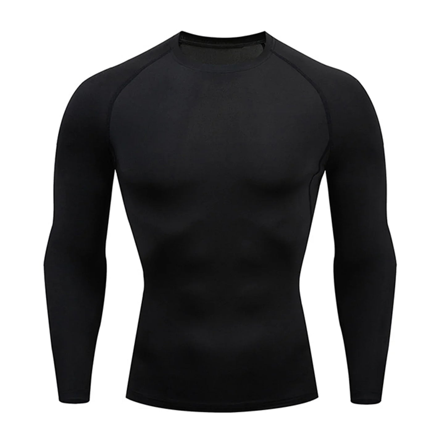 Camisa de Gimnasio de Manga Larga de Compresión para Hombre