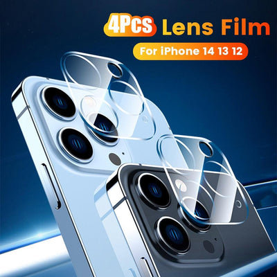 4-Piece Camera Lens Protector for iPhone 12/13/14 Series