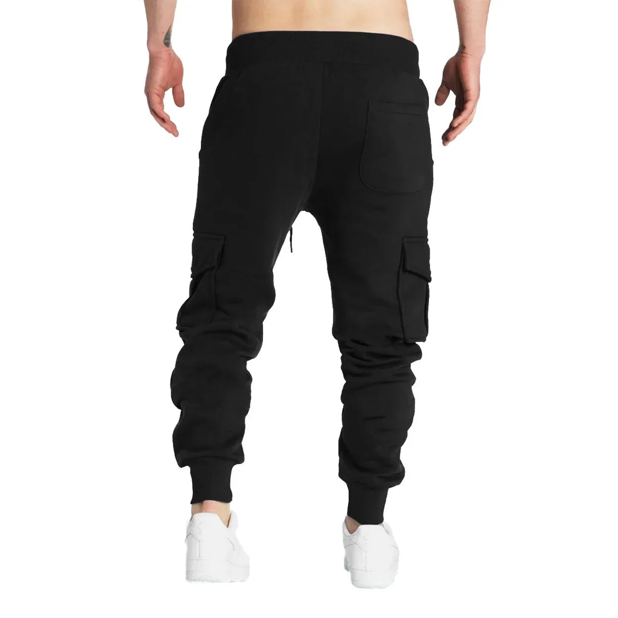 Men's Straight Fit Sweatpants with Drawstring and Pockets