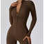 Premium Long Sleeved Yoga Jumpsuit with Zipper
