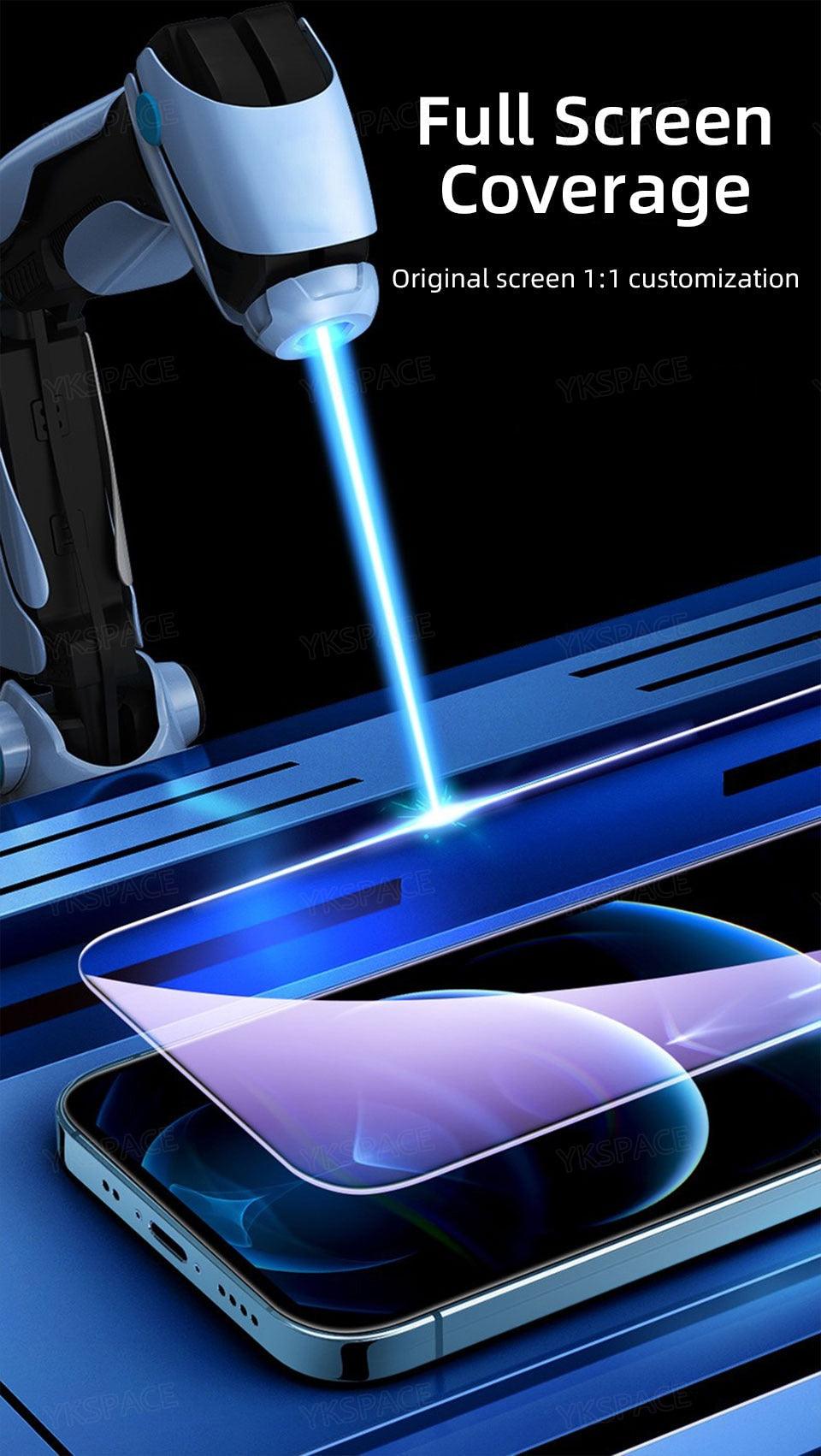 Protector de Pantalla de Vidrio Templado Anti Luz Azul en Paquete de 2 para iPhone