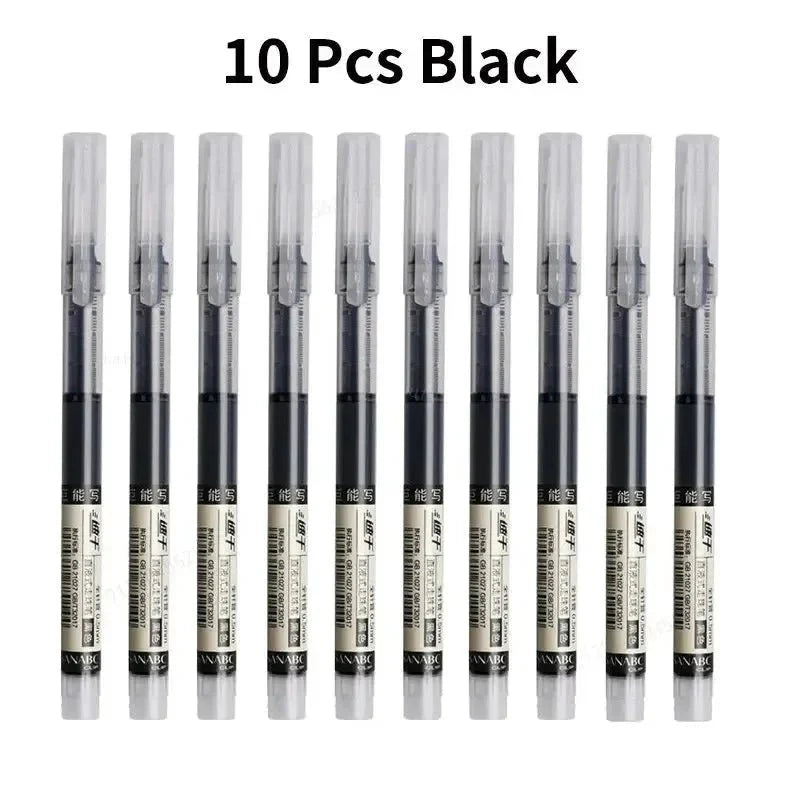10-Piece Kawaii Gel Pen Set - Precision Writing Instruments