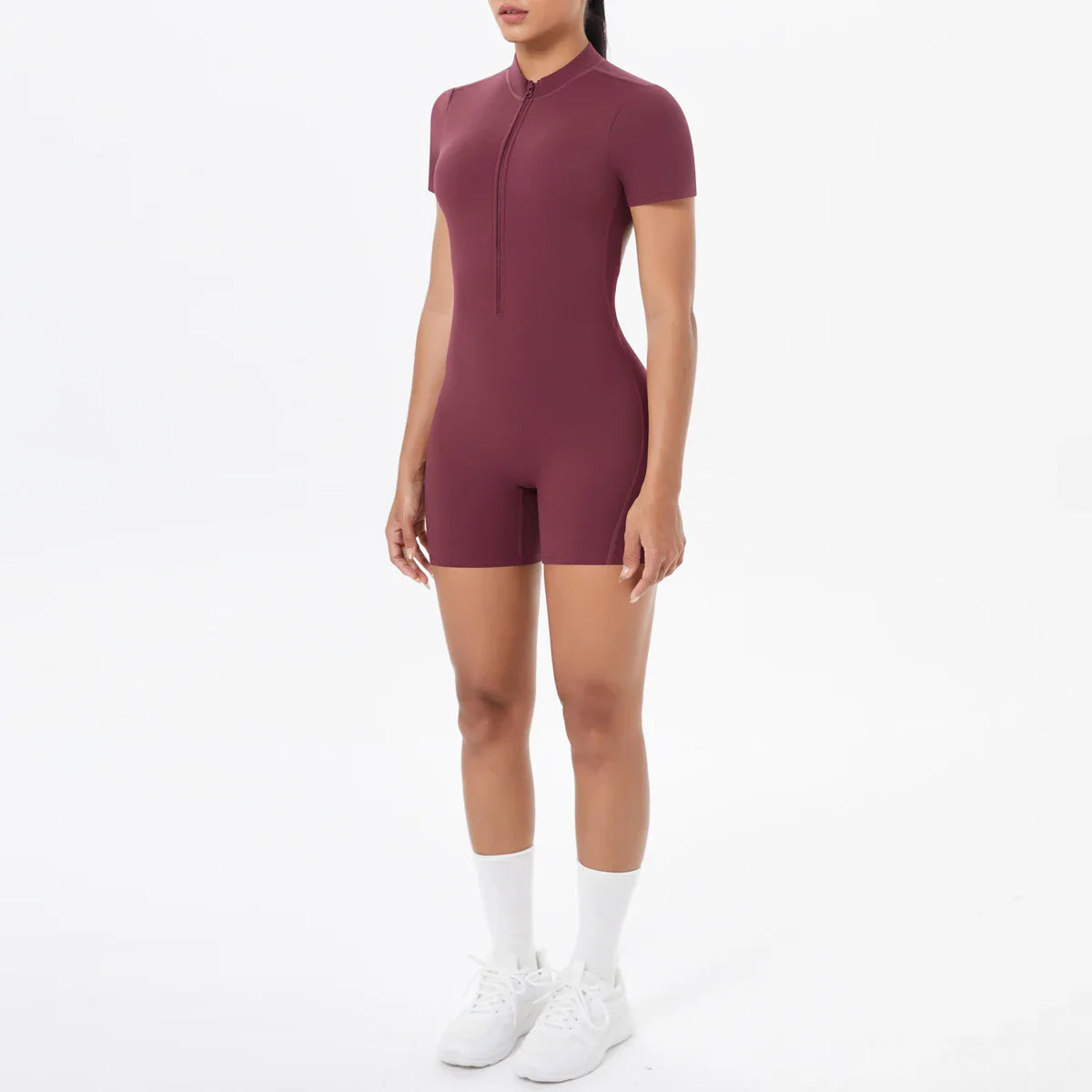Mono sin espalda FlexiFit con cremallera - Ropa activa para mujer
