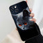 Funda Elegante de Gato British Shorthair Gris para Modelos de iPhone