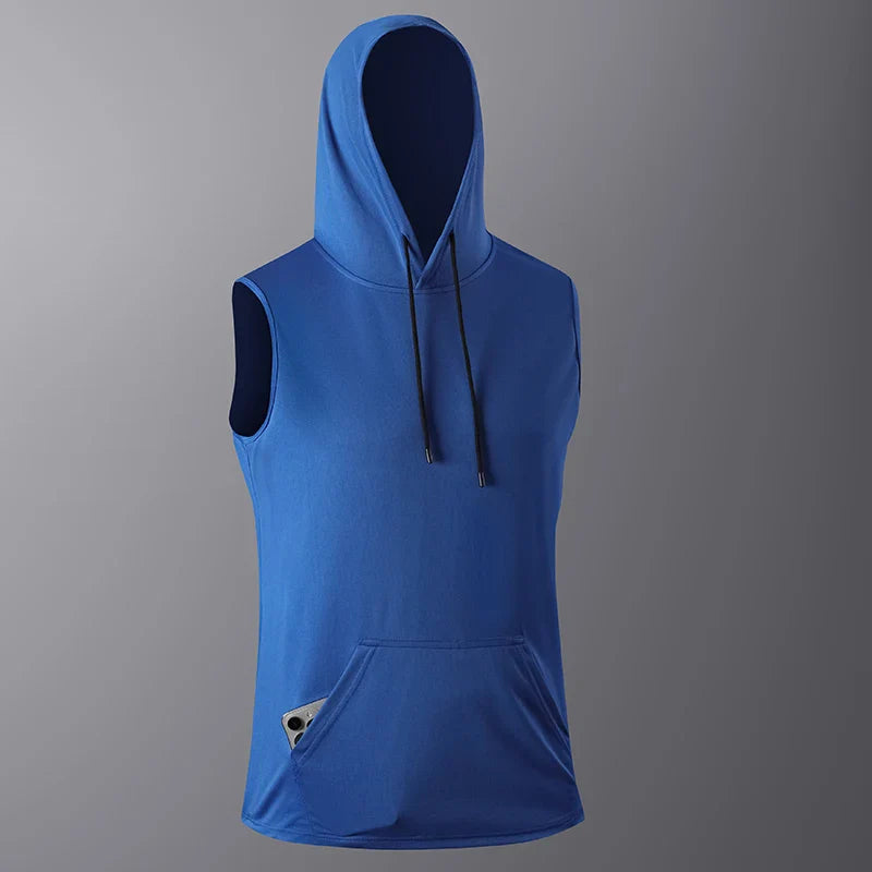 Hoodie de gym noir à séchage rapide pour homme