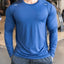 Chemise d'entraînement à manches longues pour hommes à séchage rapide pour le sport