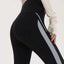 Leggings de Elevación de Glúteos con Rayas de Tiburón - Ajuste Elástico