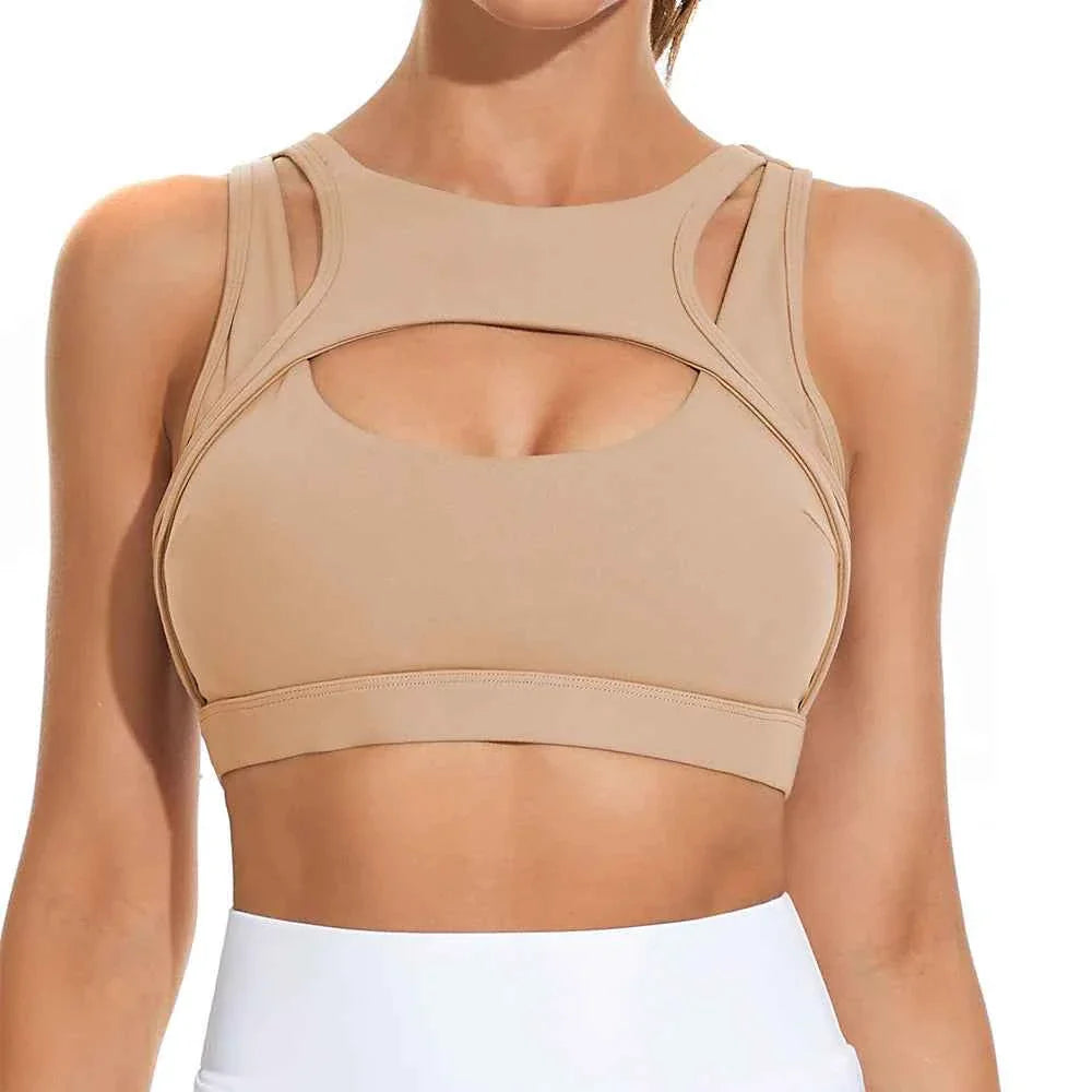 Premium Push Up Sports Bra with Removable Cups