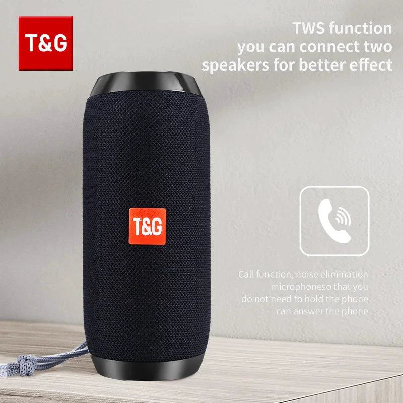 Altavoz Bluetooth TG117 - Altavoz TWS portátil y resistente al agua