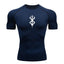 Camisa de compresión estampada para hombre - Camiseta de entrenamiento de verano