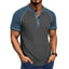 Camiseta de Cuello Alto de Parches Retro para Hombre