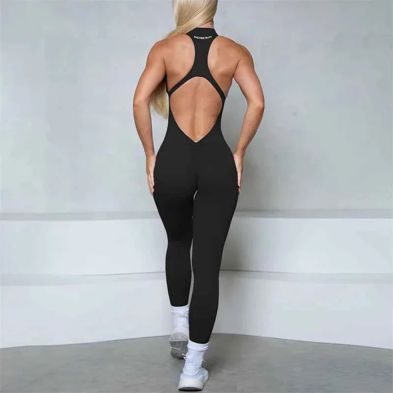 Mono sin mangas con cremallera para mujer para ropa activa