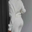 Autumn Winter Women's Knitted Tracksuit Set