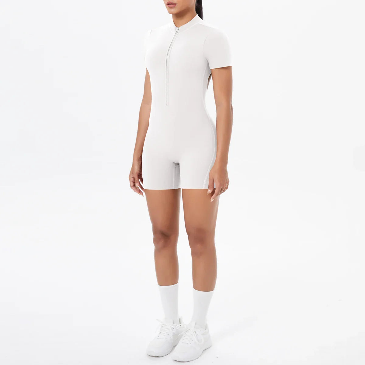 Mono sin espalda FlexiFit con cremallera - Ropa activa para mujer
